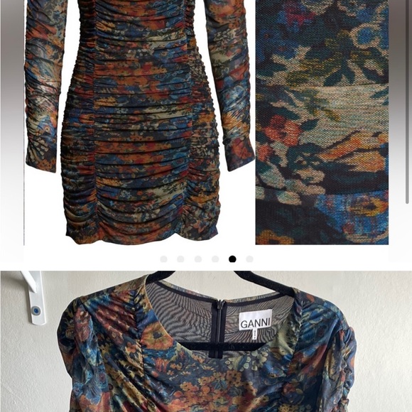 NWT beautiful Ganni dress - Picture 3 of 10